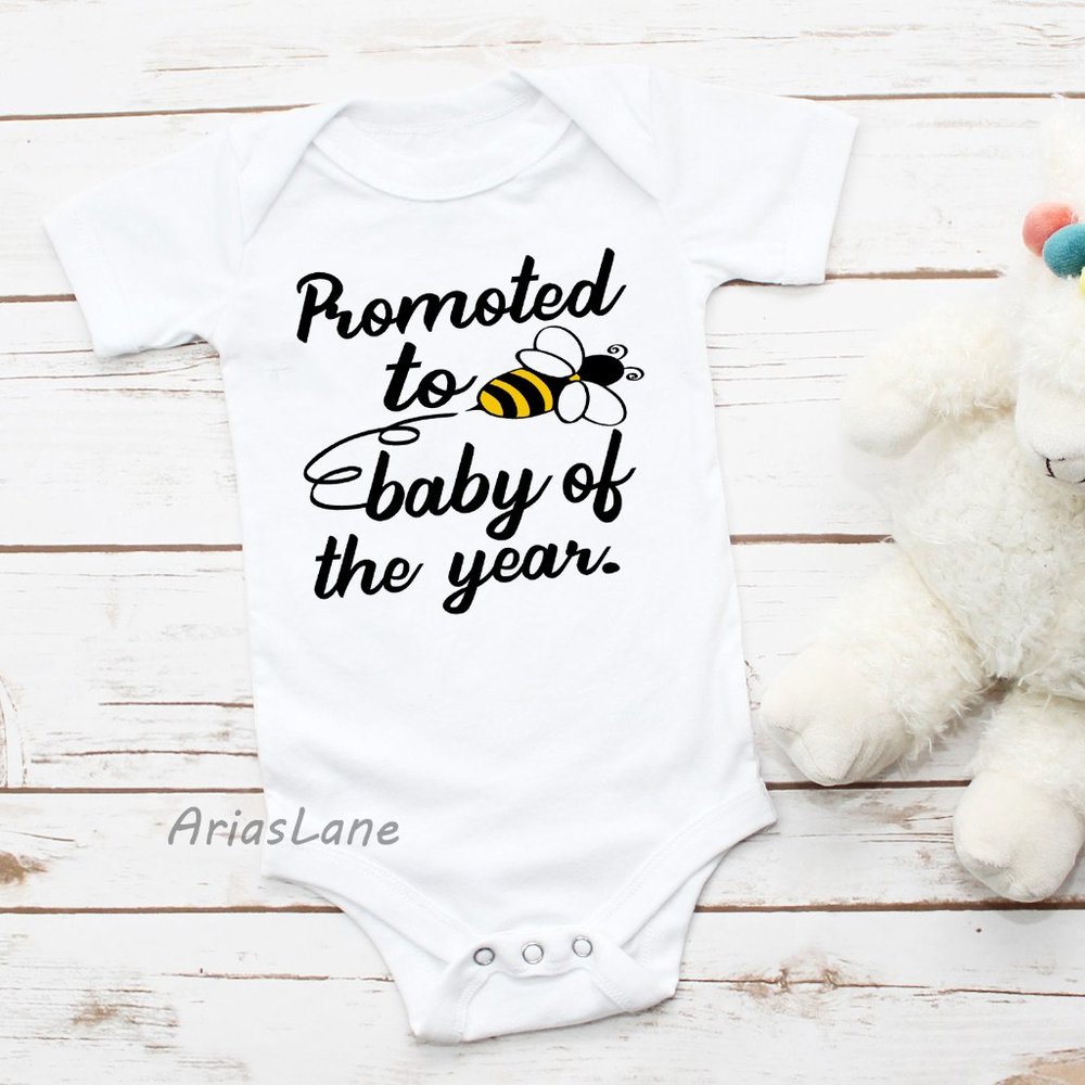 Promoted to bee baby of the year baby bodysuit